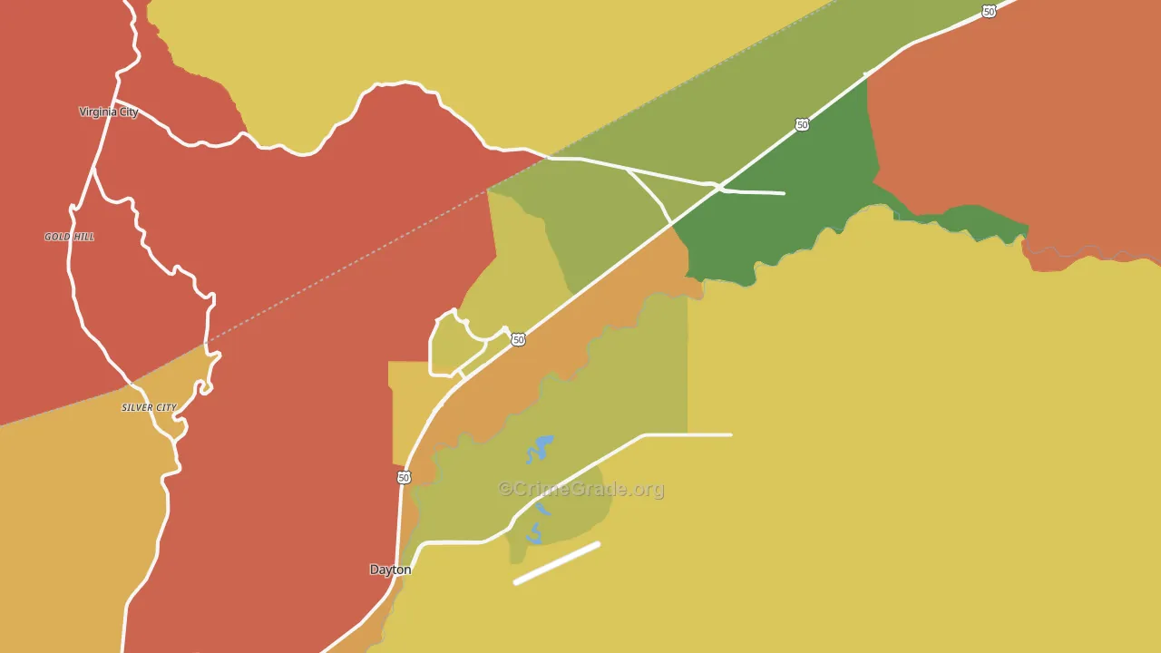 Dayton, NV Map of Assault Rates
