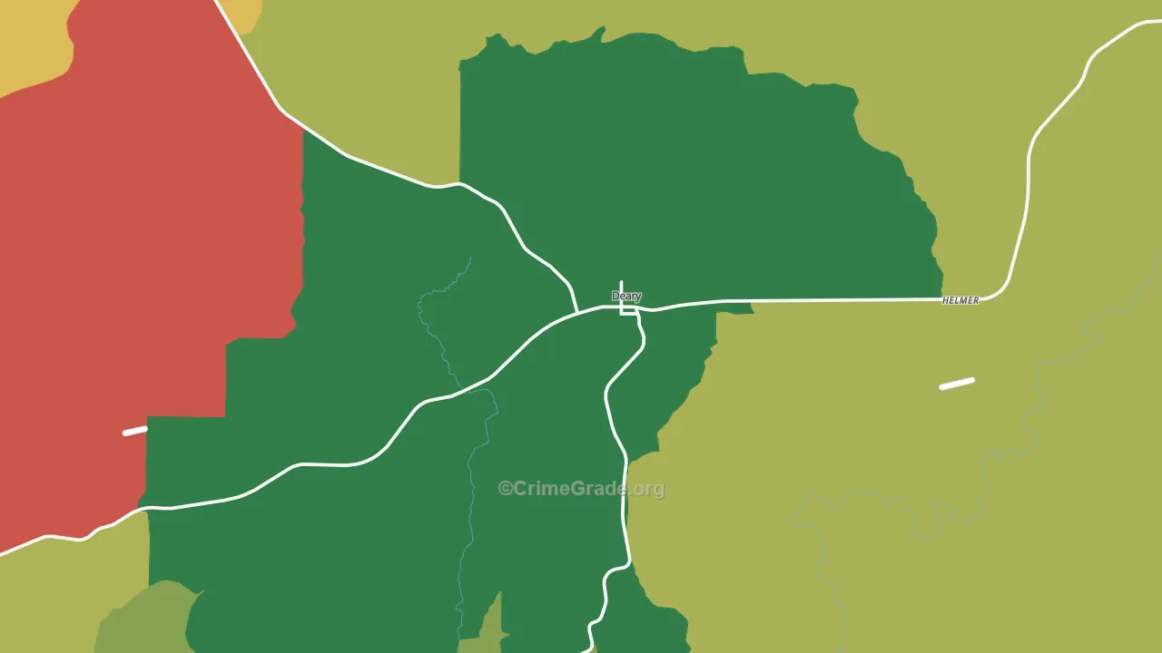 Deary, ID Map of Assault Rates