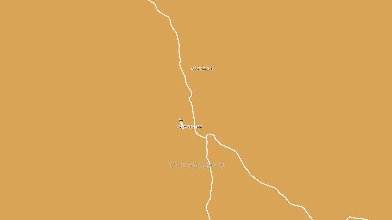 Death Valley, CA Map of Assault Rates