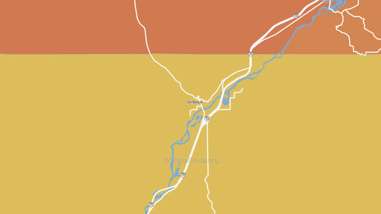 DeBeque, CO Map of Assault Rates