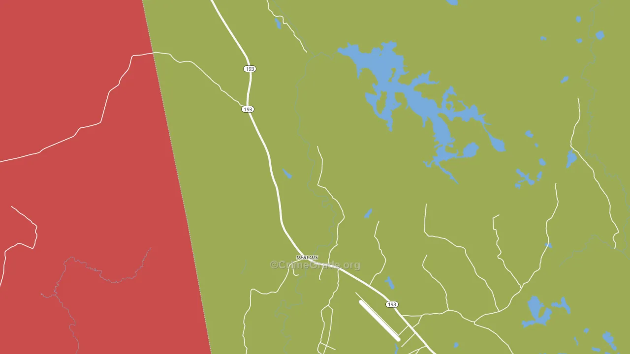 DeBlois, ME Map of Assault Rates