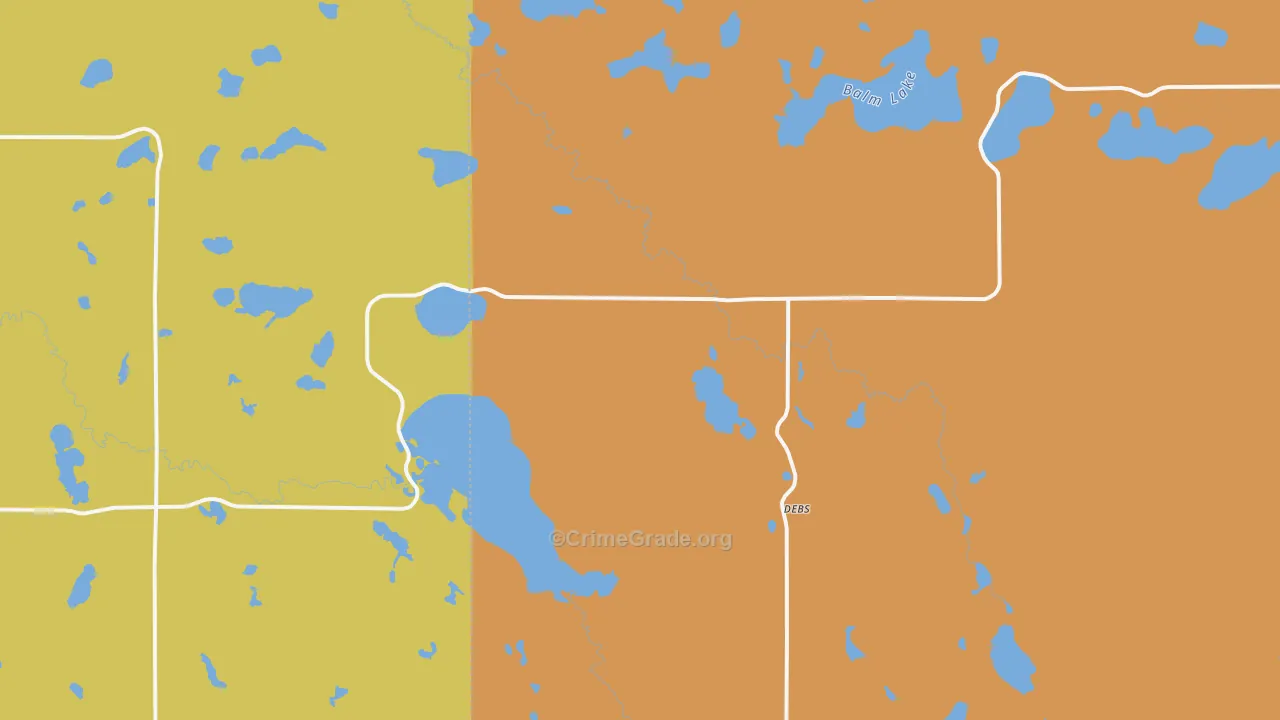 Debs, MN Map of Assault Rates