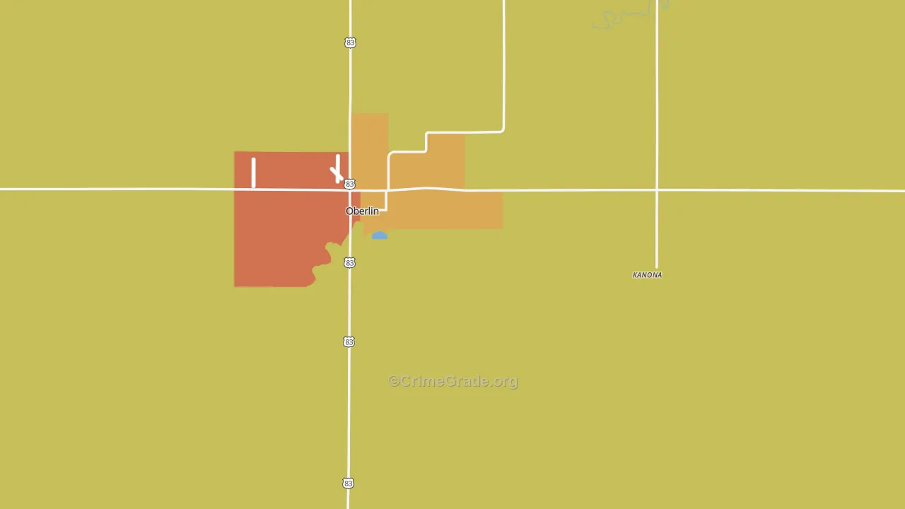 Decatur County, KS Map of Assault Rates