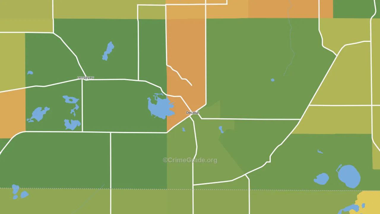Decatur, MI Map of Assault Rates