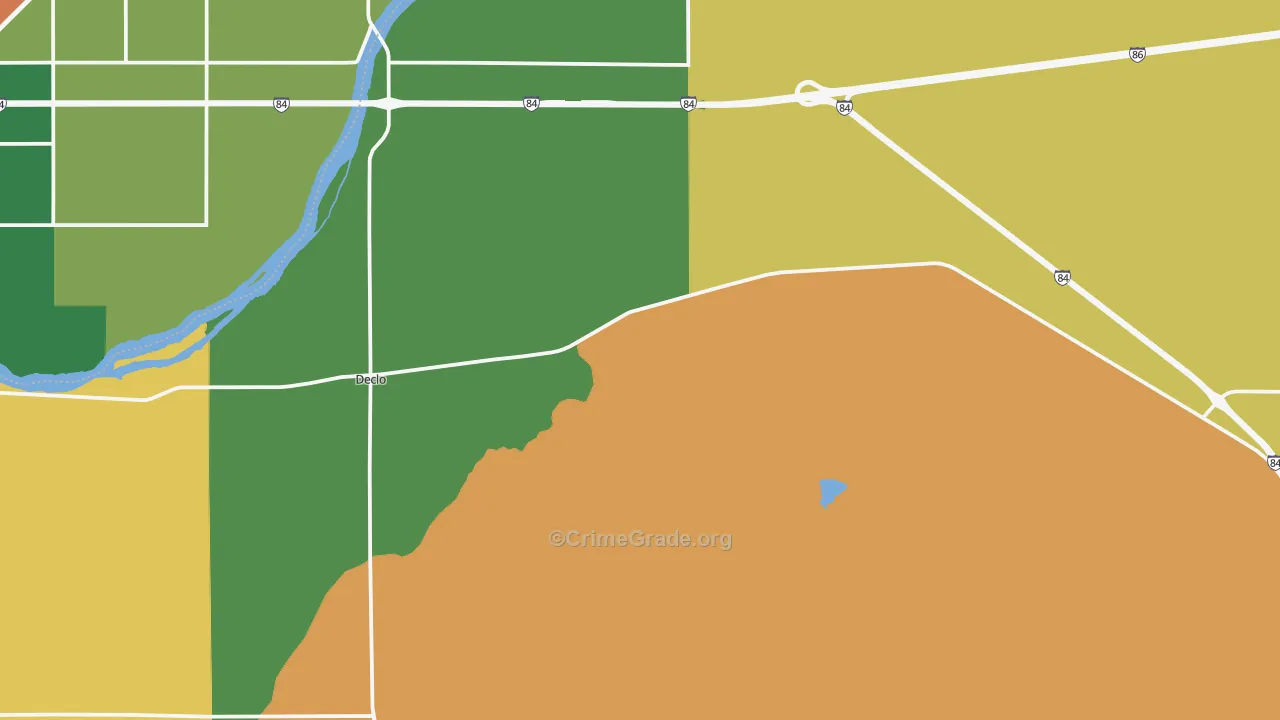 Declo, ID Map of Assault Rates