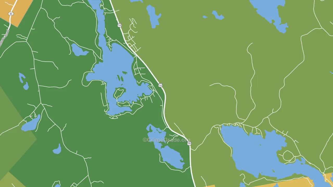 Dedham, ME Map of Assault Rates