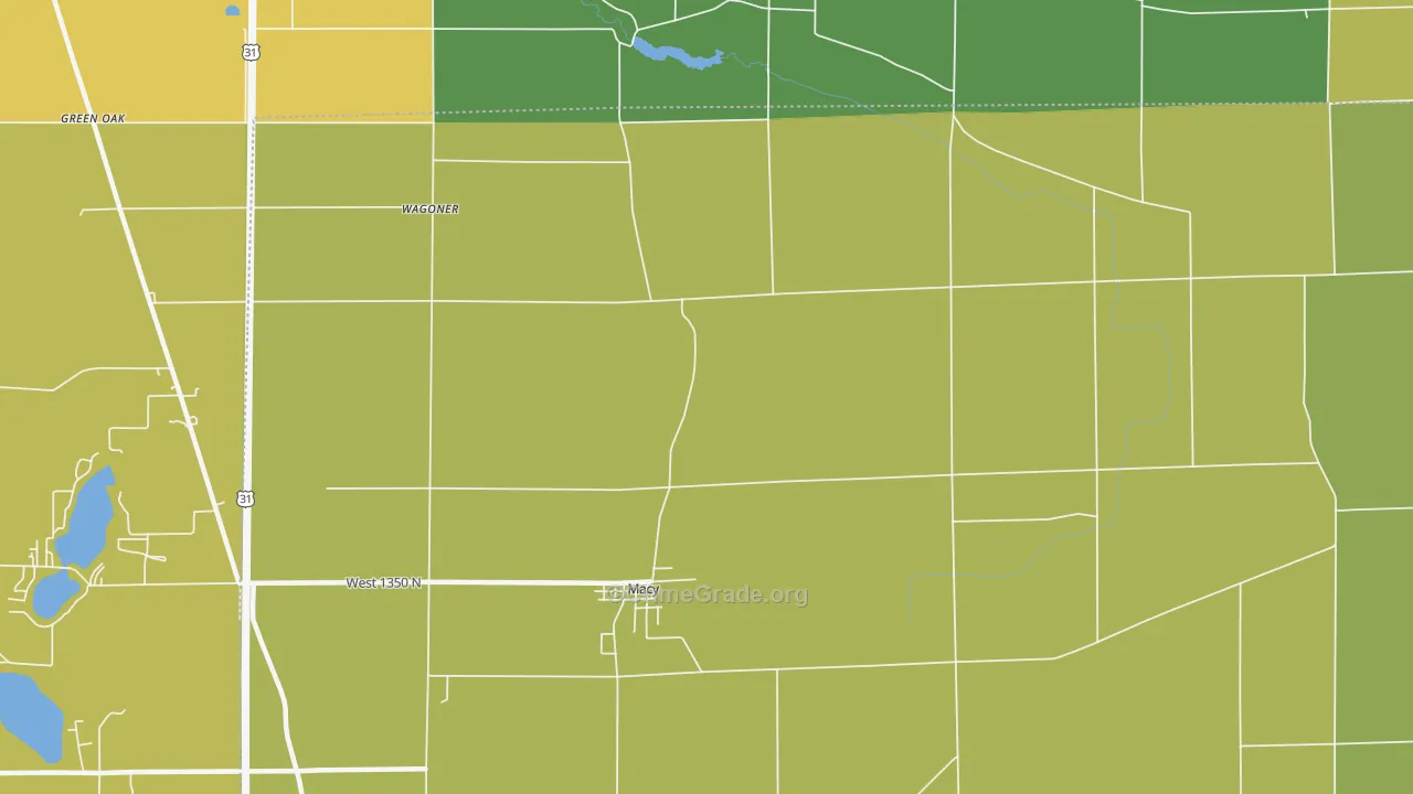 Deedsville, IN Map of Assault Rates