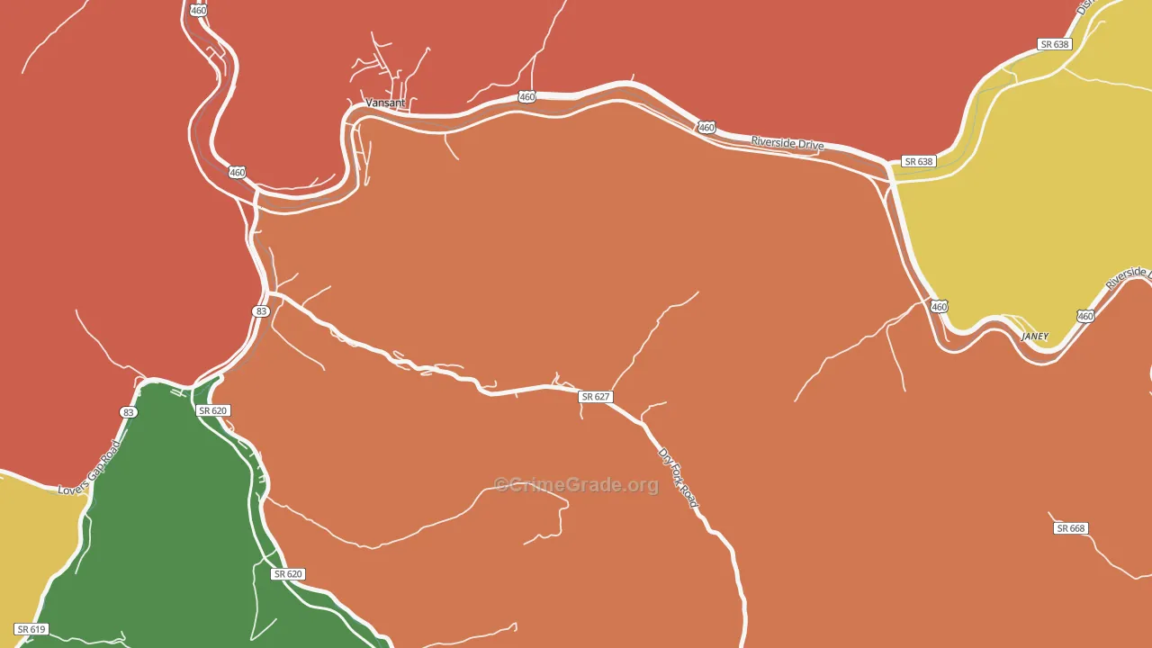 Deel, VA Map of Assault Rates