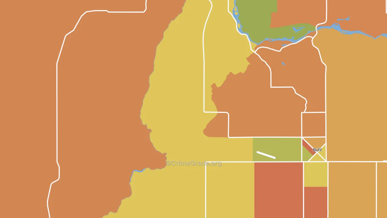 Deep Creek, ID Map of Assault Rates