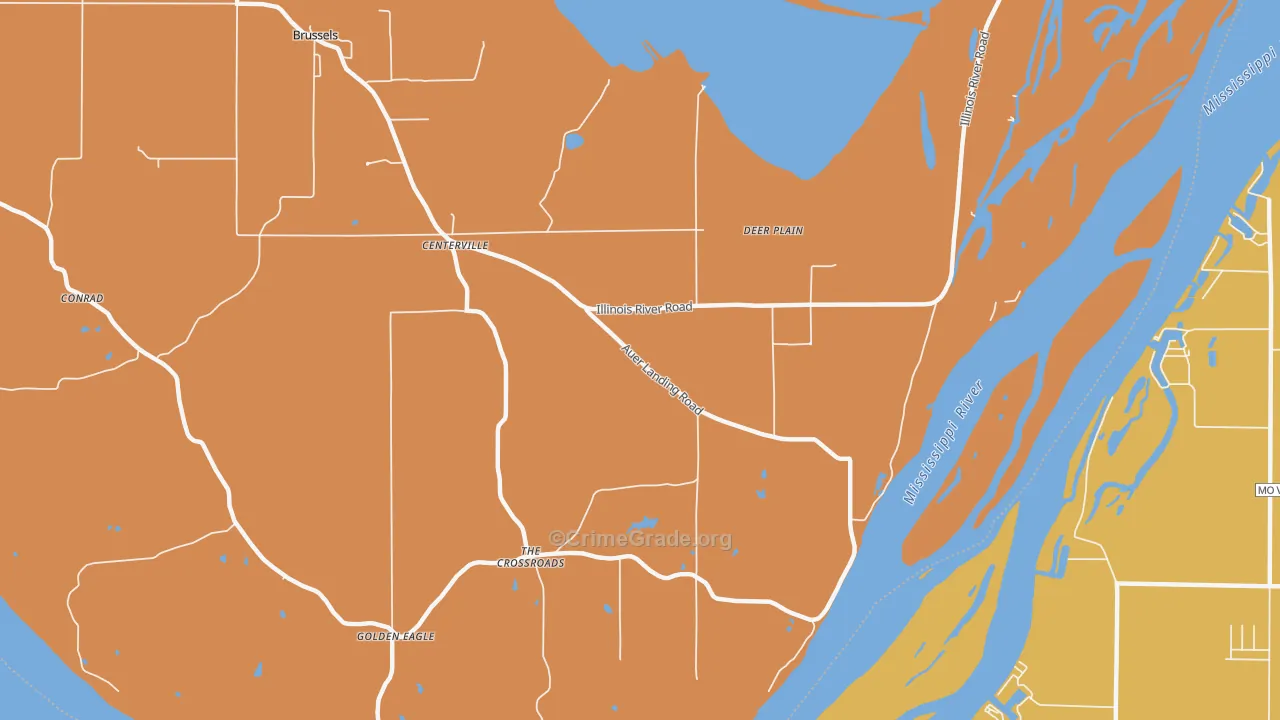 Deer Plain, IL Map of Assault Rates