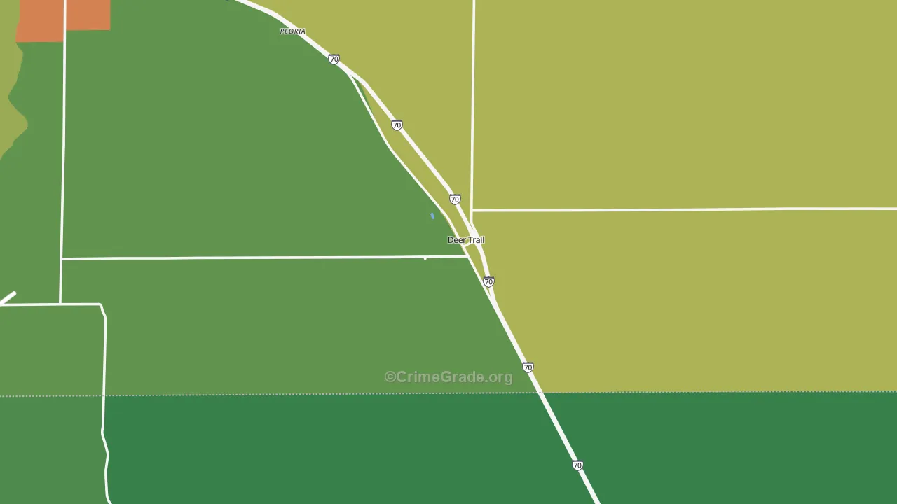 Deer Trail, CO Map of Assault Rates