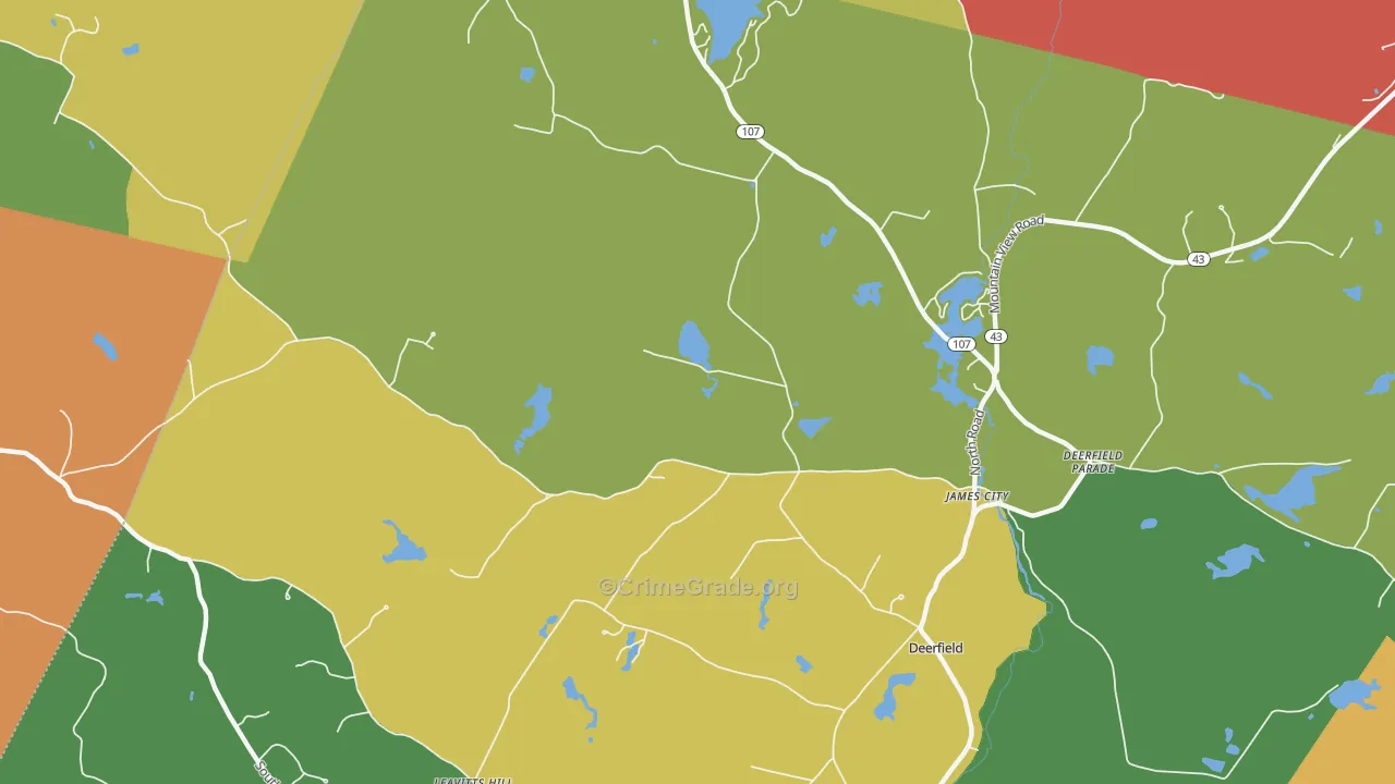 Deerfield Parade, NH Map of Assault Rates