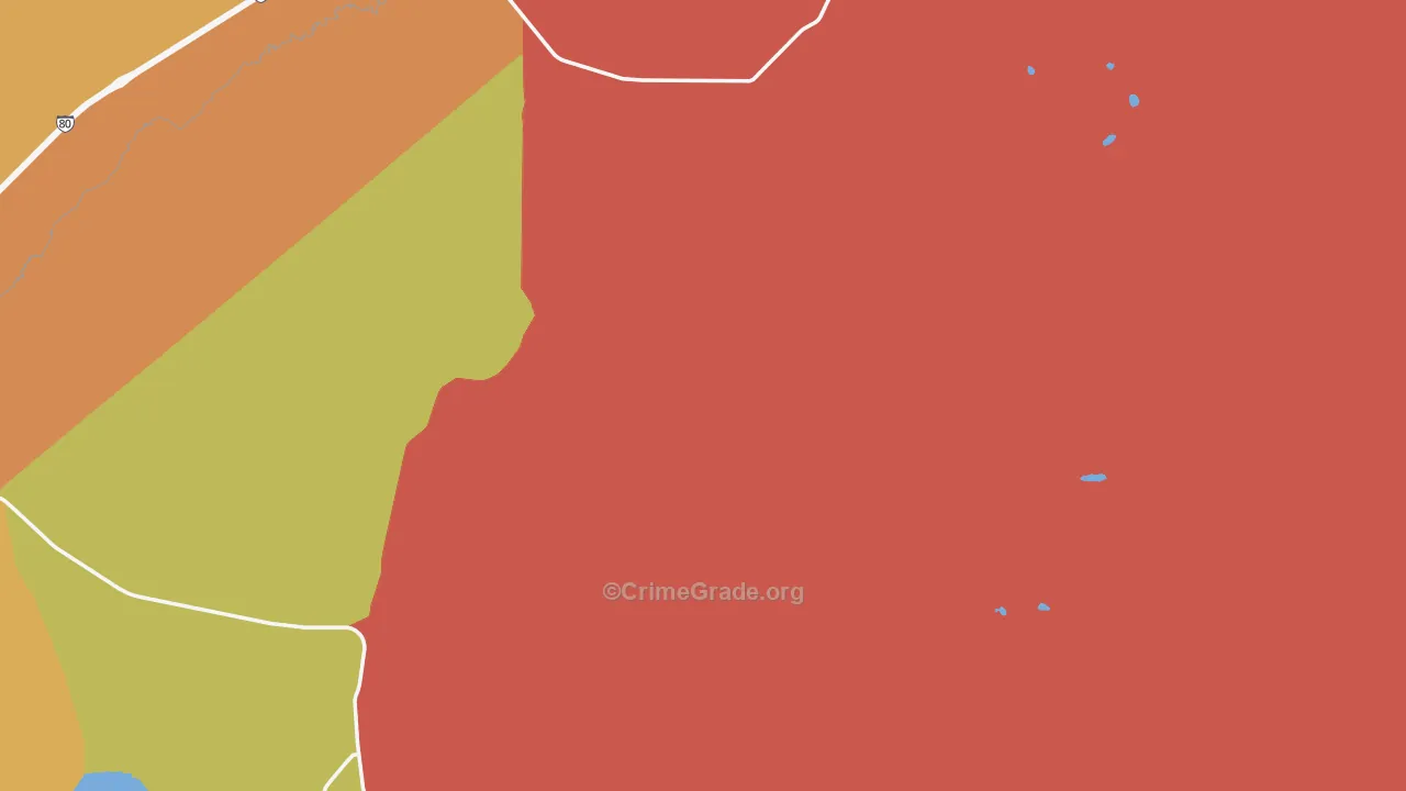 Deeth, NV Map of Assault Rates
