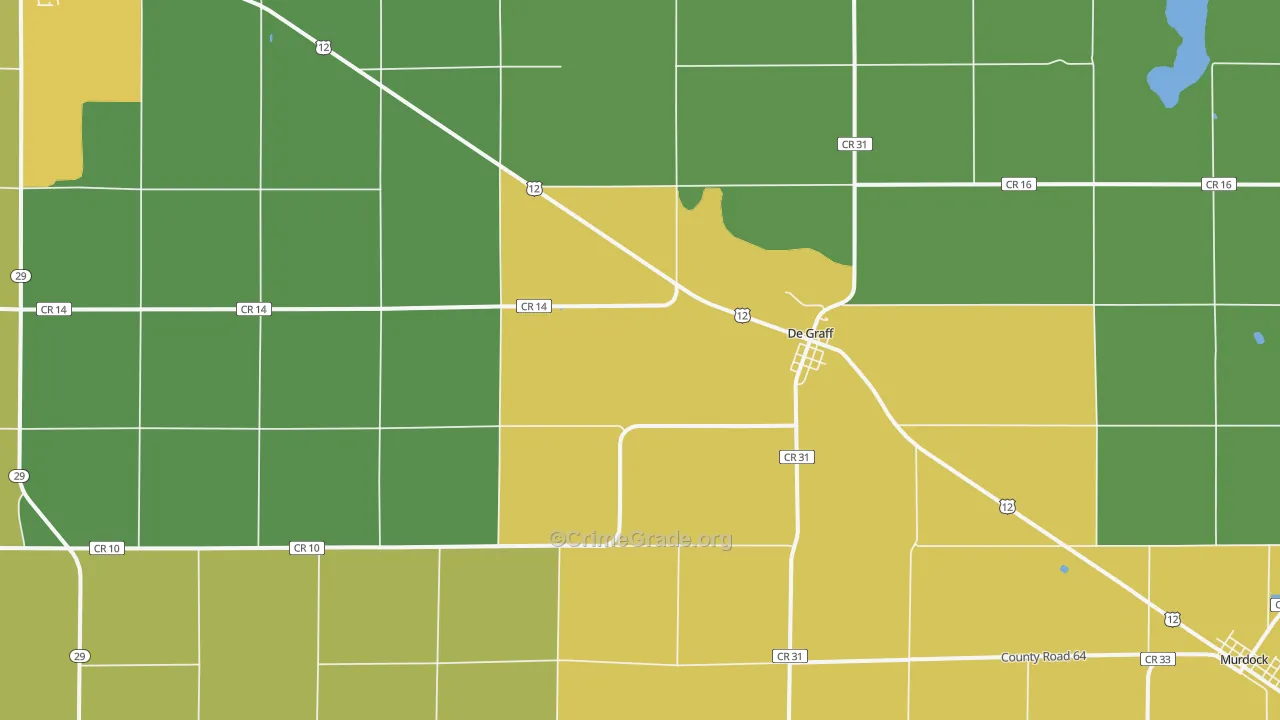 DeGraff, MN Map of Assault Rates