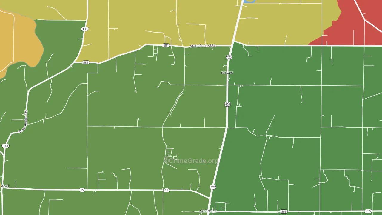Dehlco, LA Map of Assault Rates