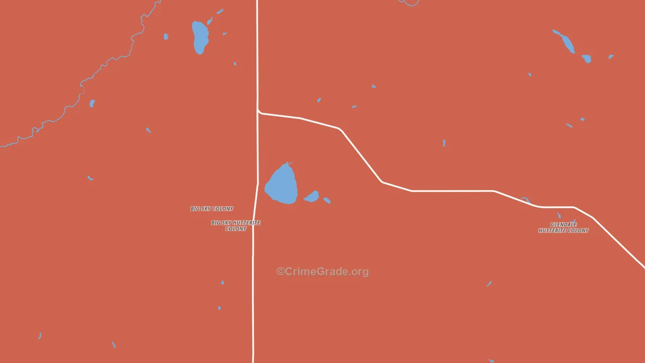 Del Bonita, MT Map of Assault Rates