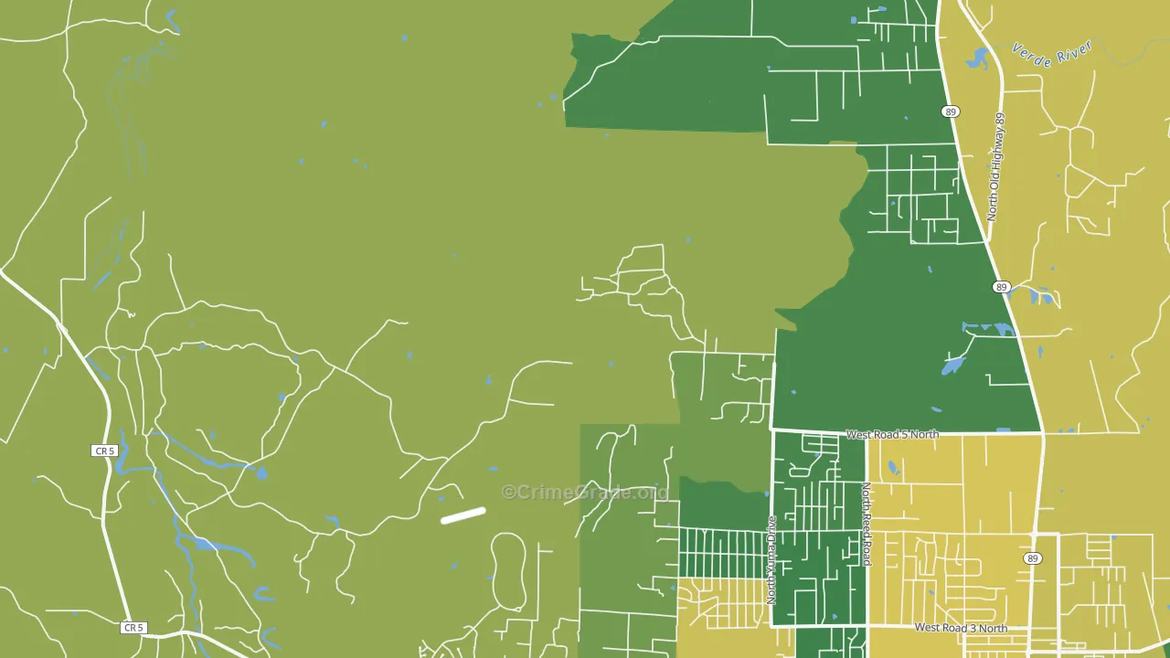 Del Rio, AZ Map of Assault Rates