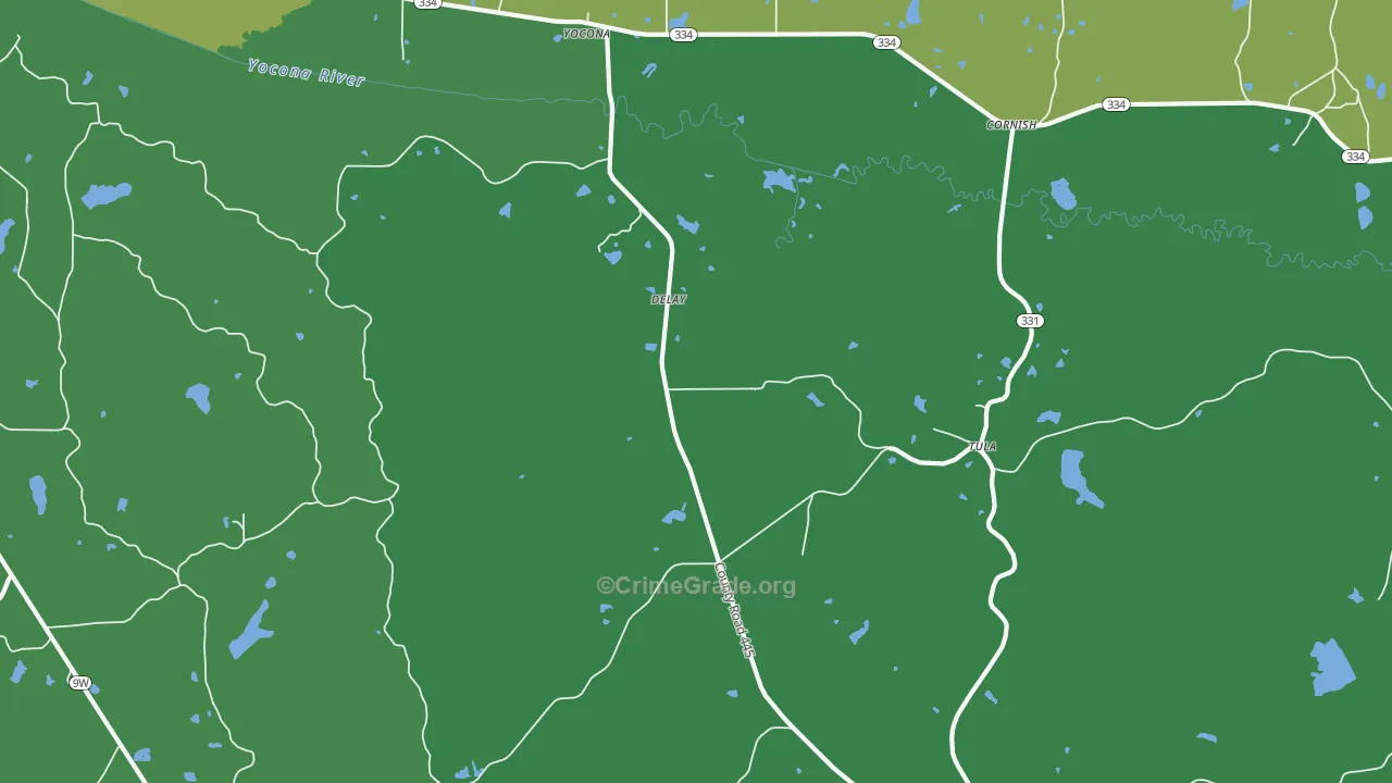 DeLay, MS Map of Assault Rates