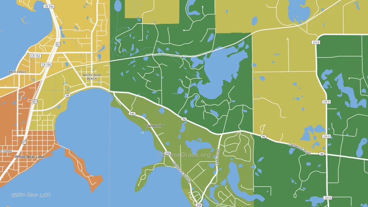 Dellwood, MN Map of Assault Rates