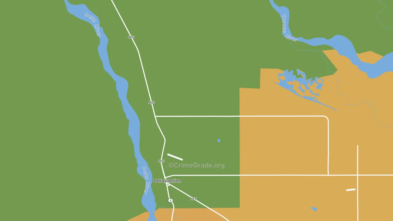 Delta Junction, AK Map of Assault Rates