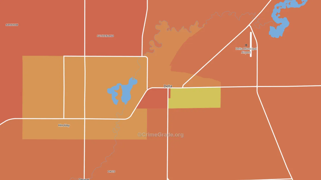 Delta, UT Map of Assault Rates