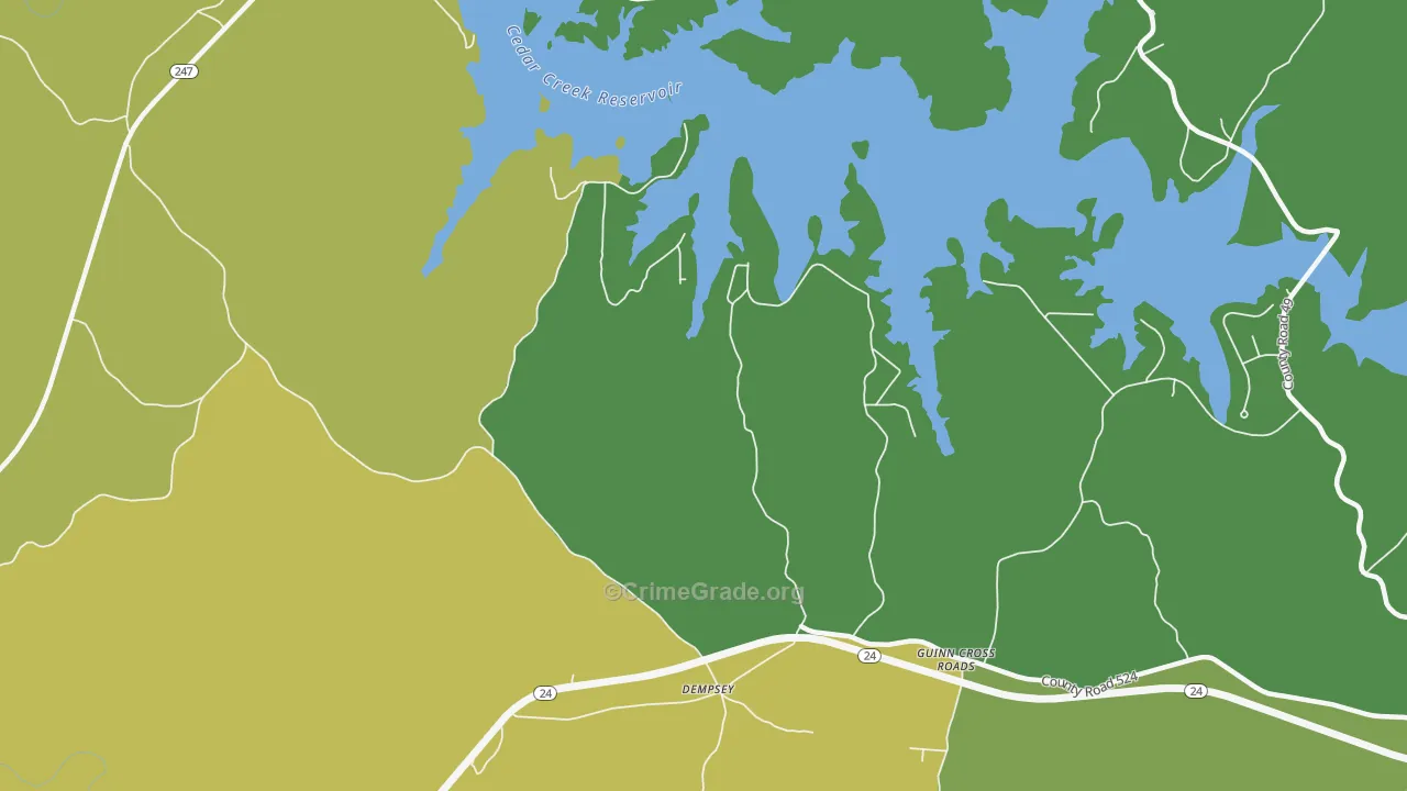 Dempsey, AL Map of Assault Rates
