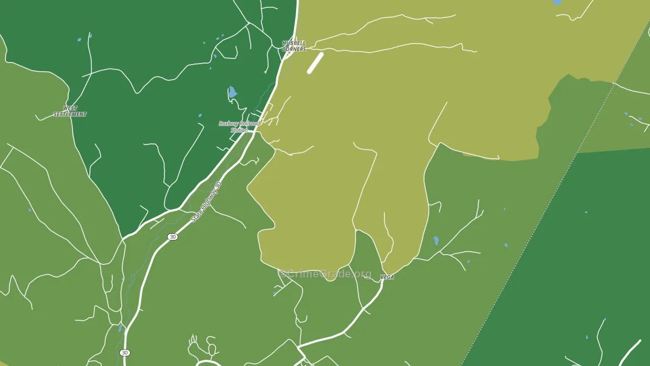 Denver, NY Map of Assault Rates