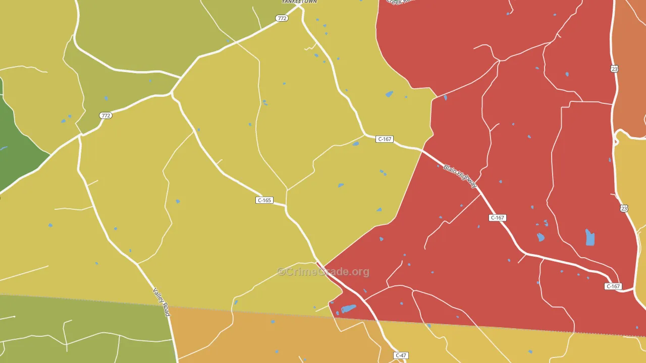 Denver, OH Map of Assault Rates