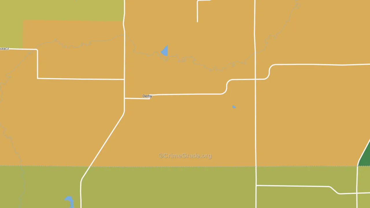 Derby, IA Map of Assault Rates