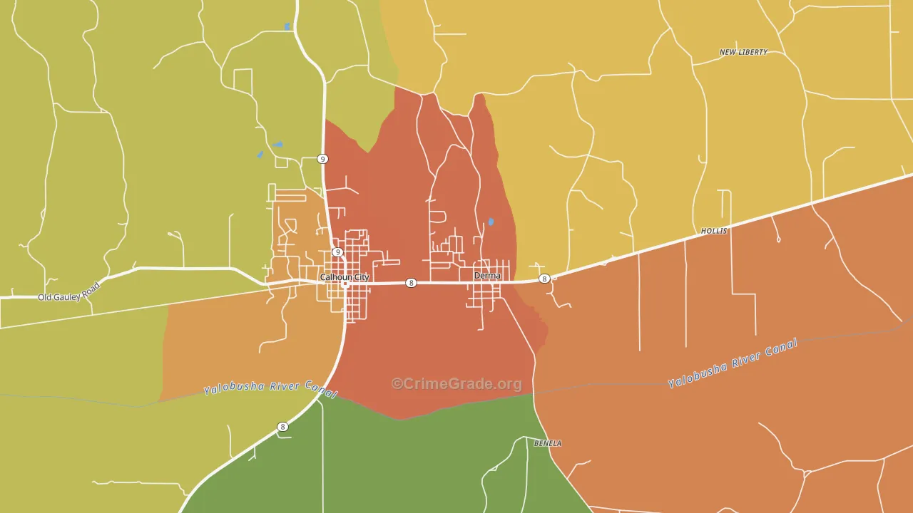 Derma, MS Map of Assault Rates