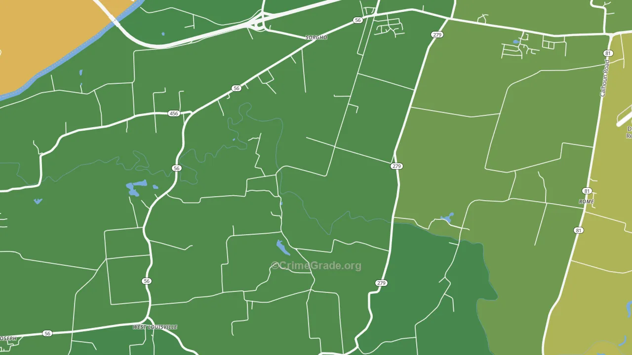 Dermont, KY Map of Assault Rates