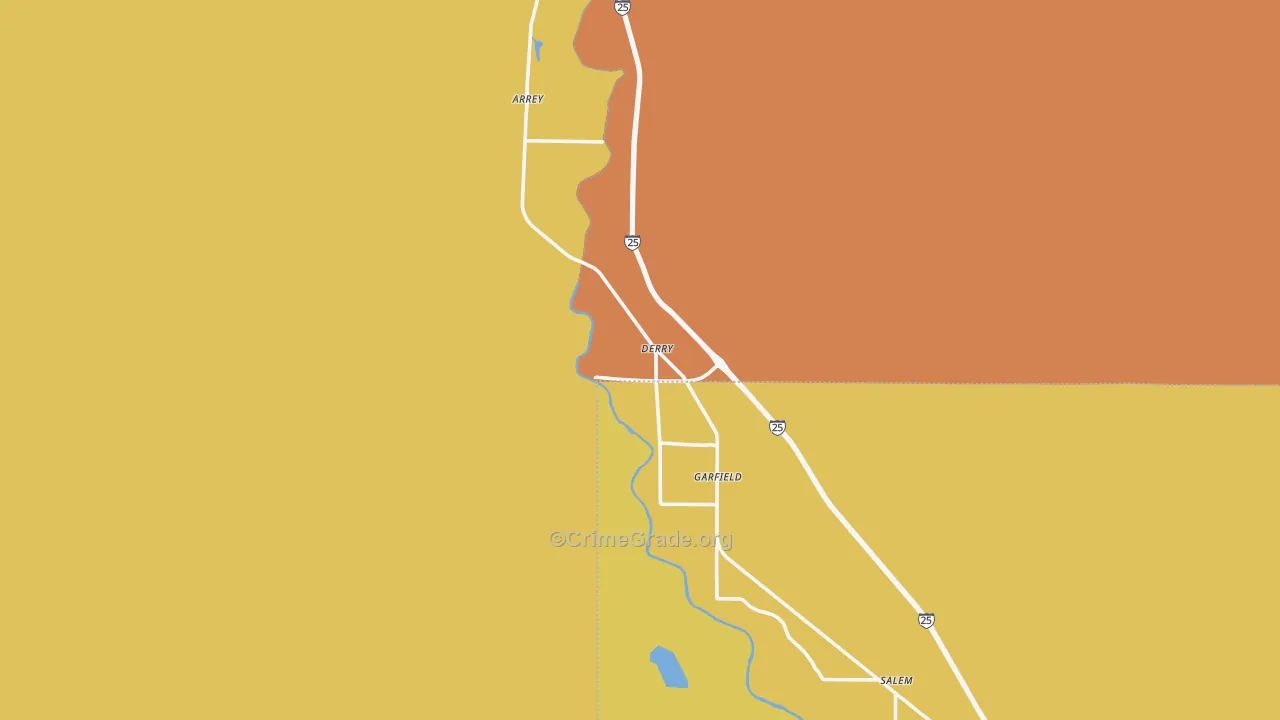 Derry, NM Map of Assault Rates