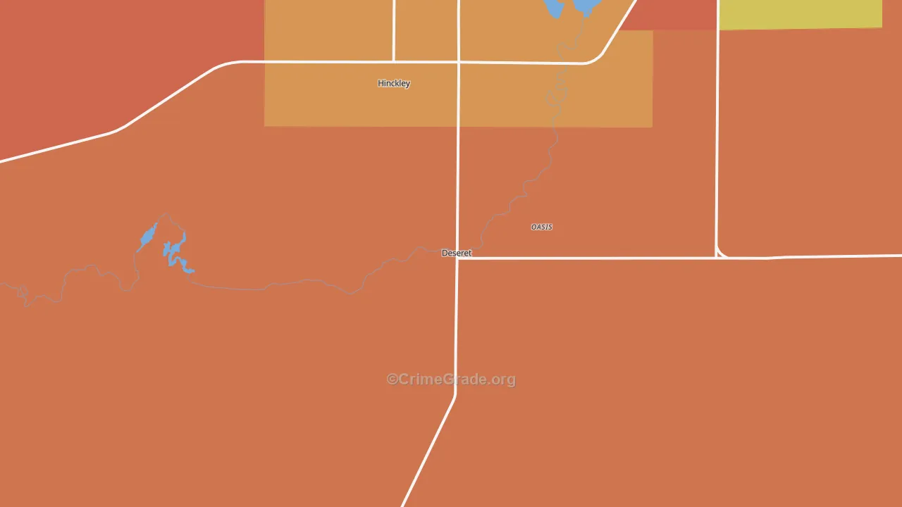 Deseret, UT Map of Assault Rates