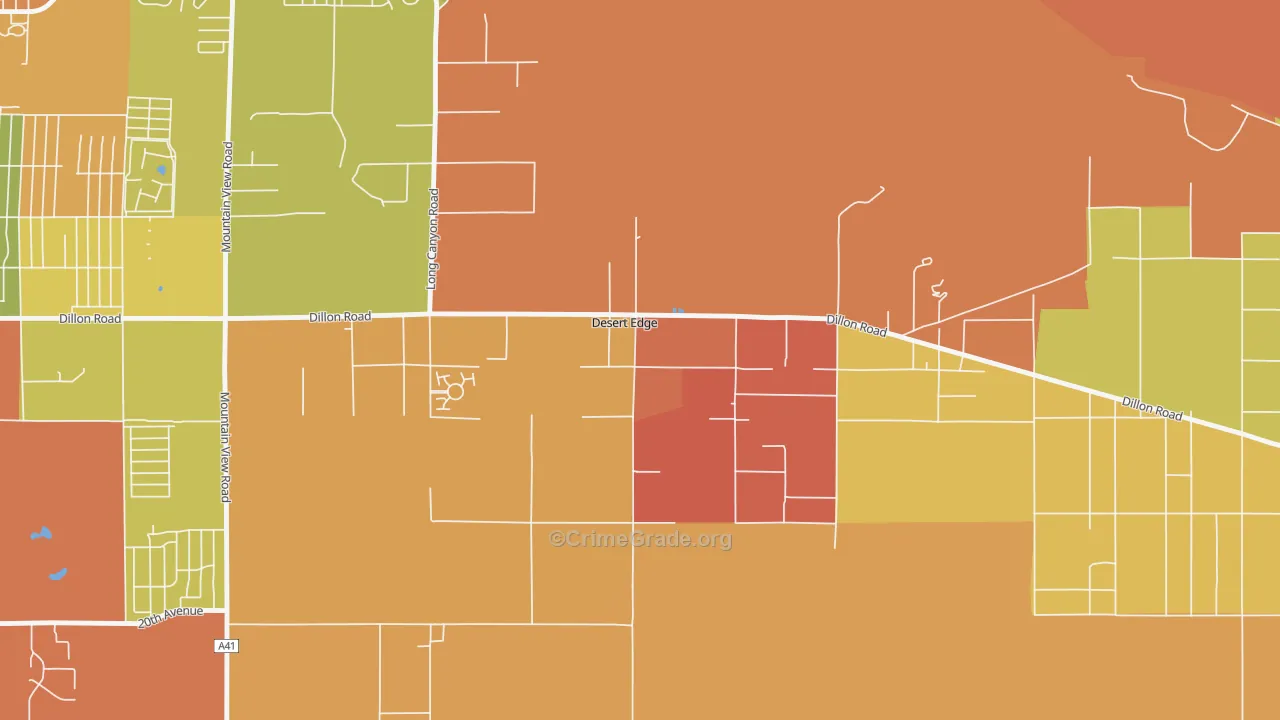 Desert Edge, CA Map of Assault Rates