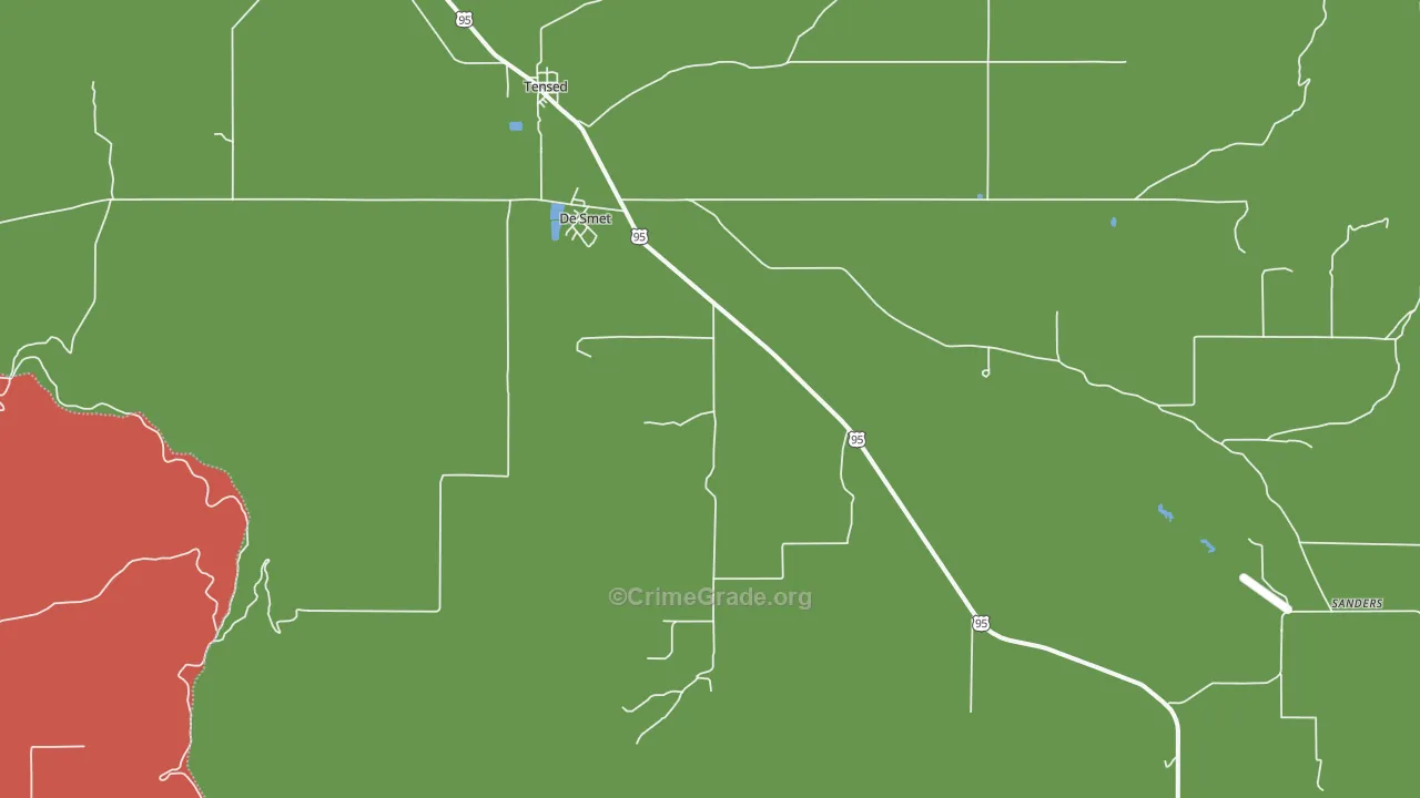 DeSmet, ID Map of Assault Rates