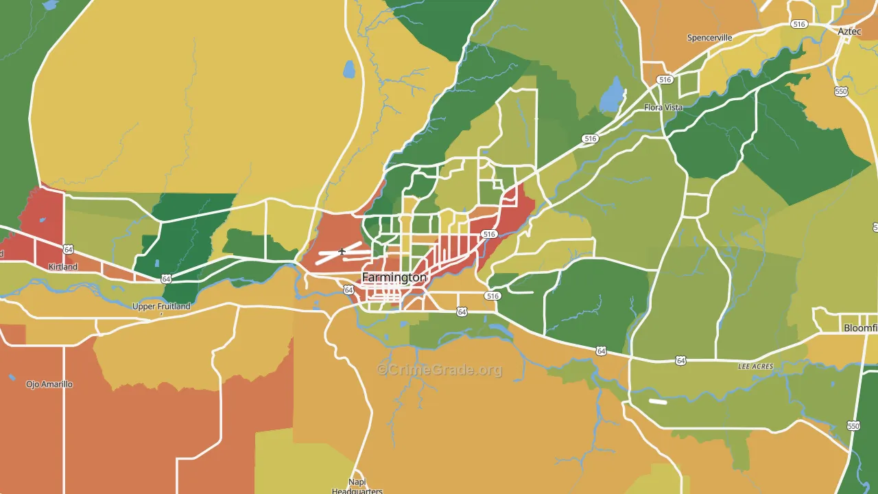 DeSmet, NM Map of Assault Rates