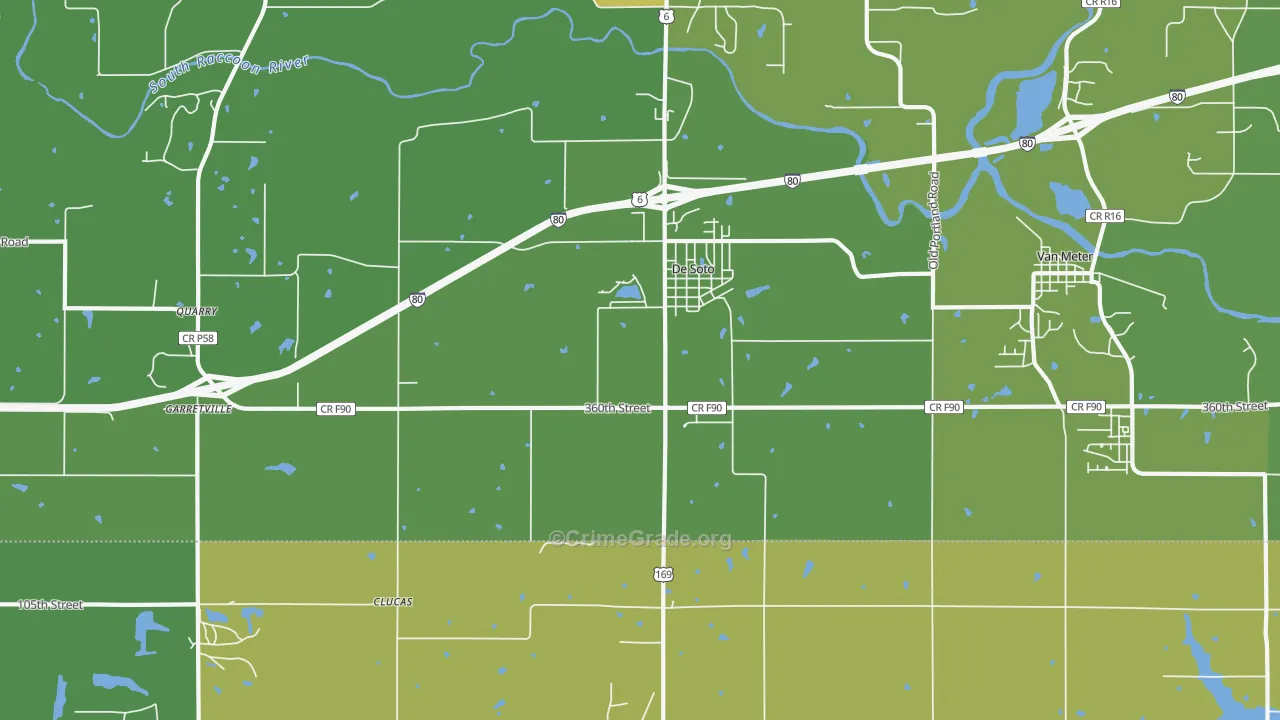 DeSoto, IA Map of Assault Rates