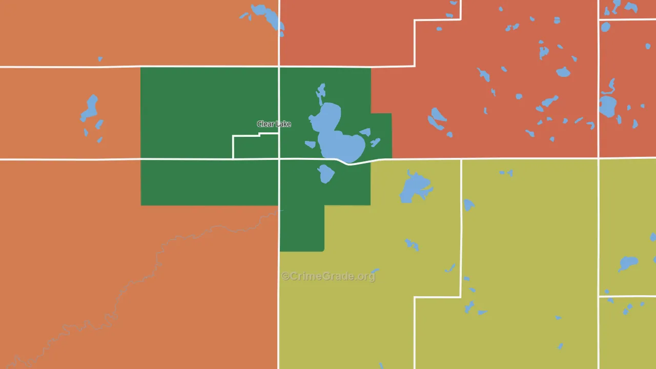 Deuel County, SD Map of Assault Rates