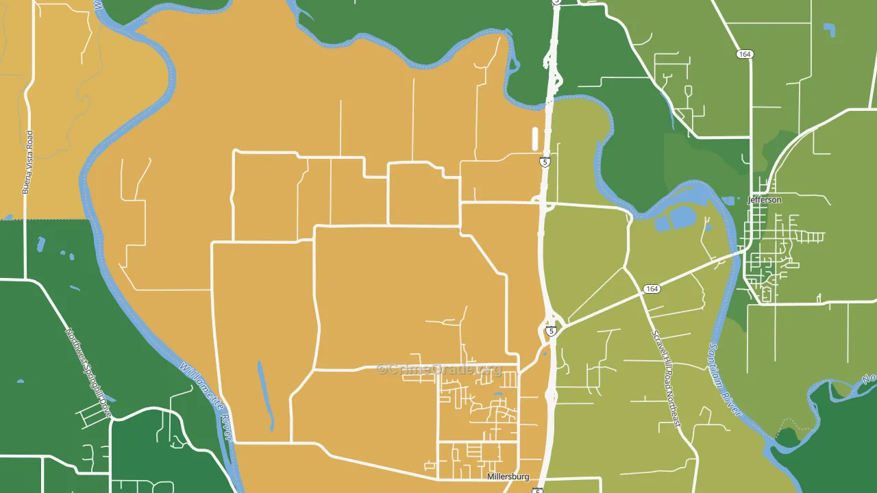 Dever, OR Map of Assault Rates