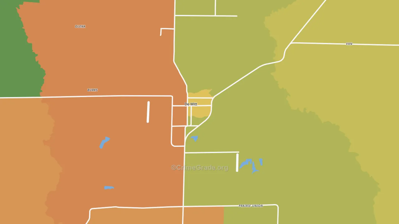 DeWitt, AR Map of Assault Rates