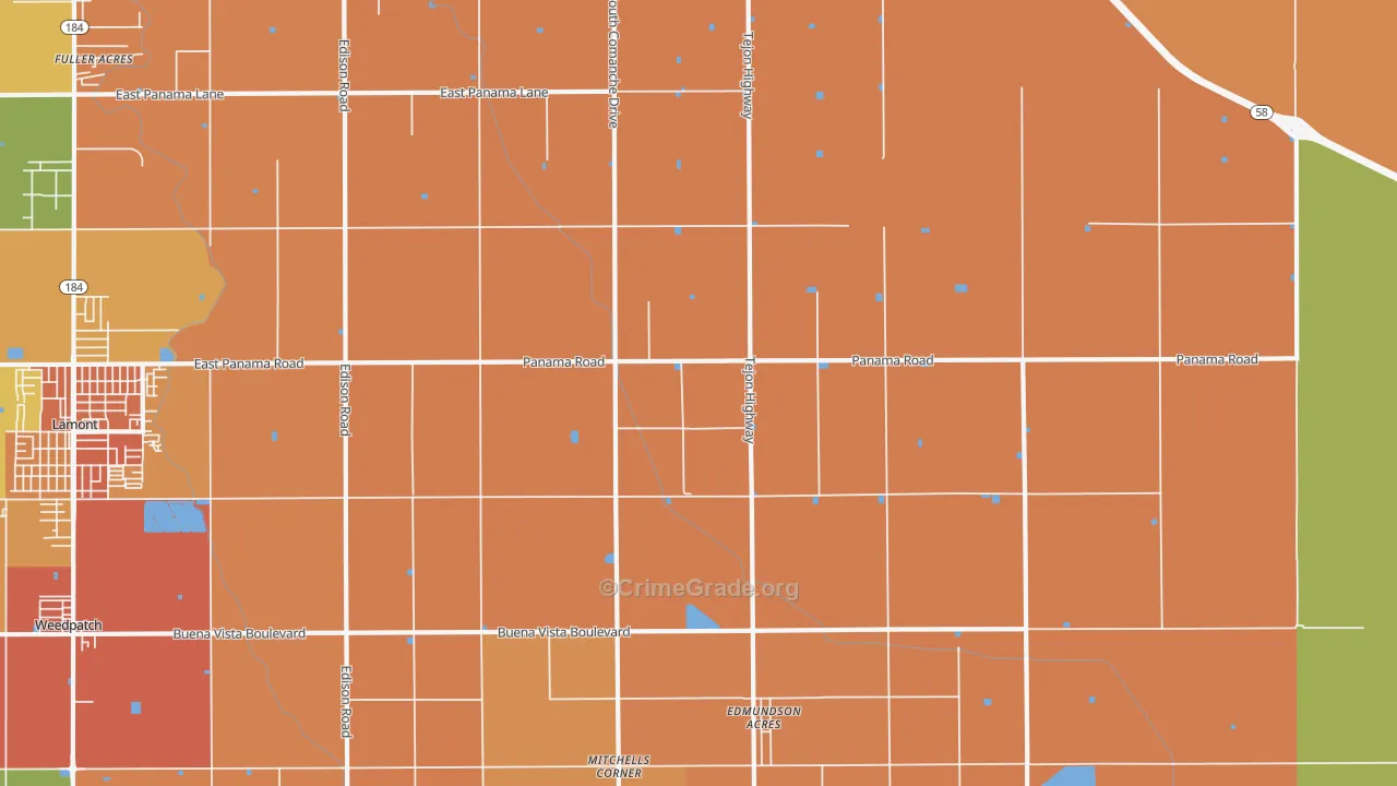 Di Giorgio, CA Map of Assault Rates