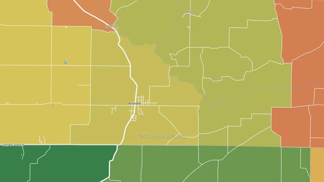 Diamond, IN Map of Assault Rates