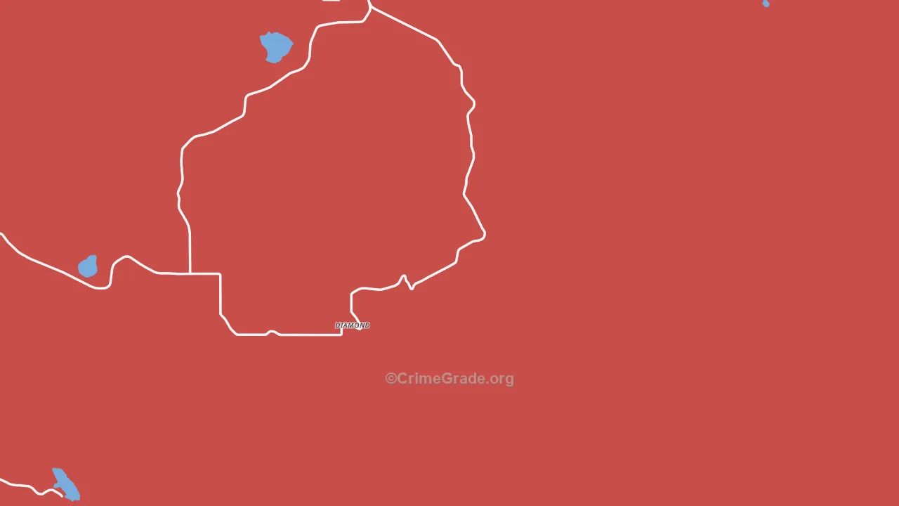 Diamond, OR Map of Assault Rates