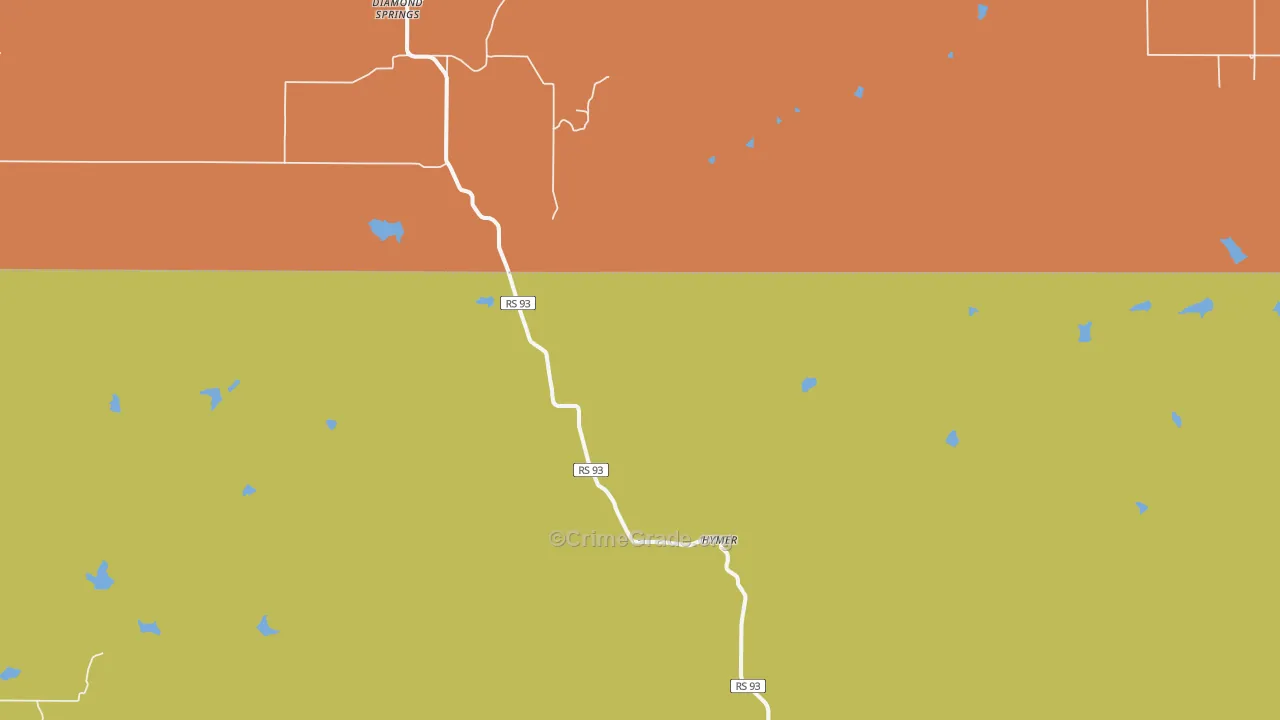 Diamond Springs, KS Map of Assault Rates