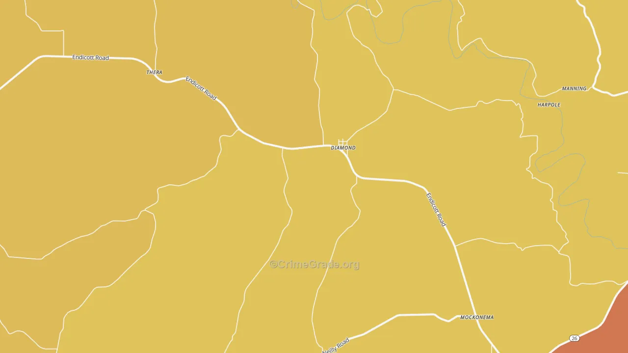 Diamond, WA Map of Assault Rates