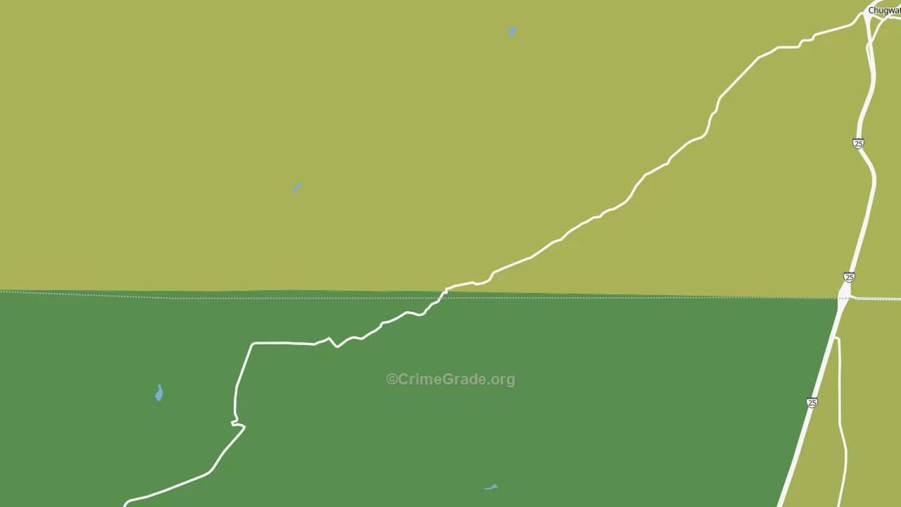 Diamond, WY Map of Assault Rates
