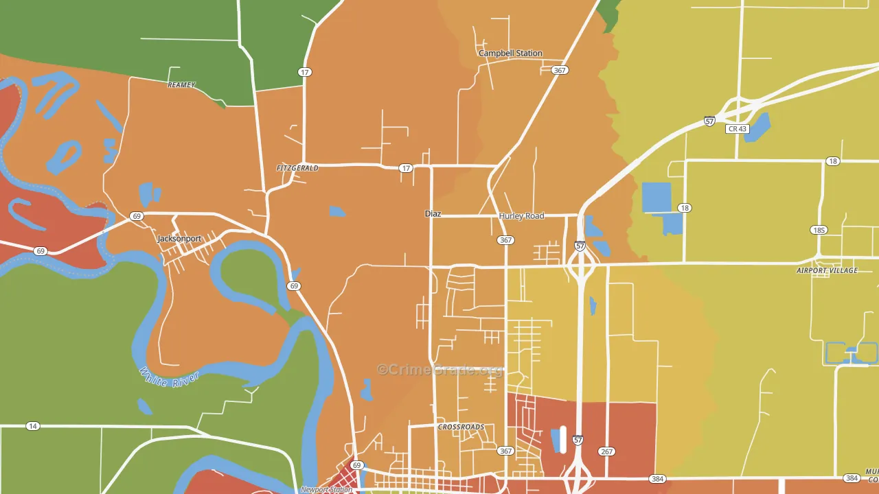 Diaz, AR Map of Assault Rates