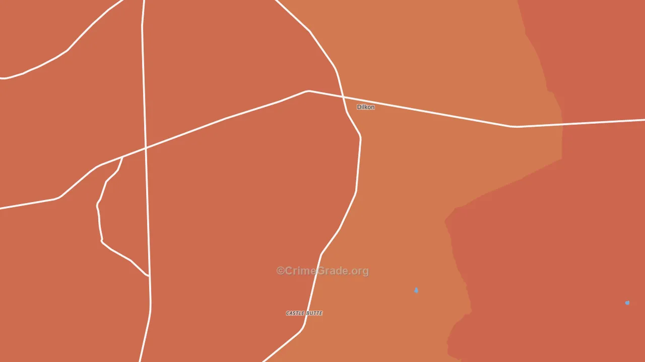 Dilkon, AZ Map of Assault Rates