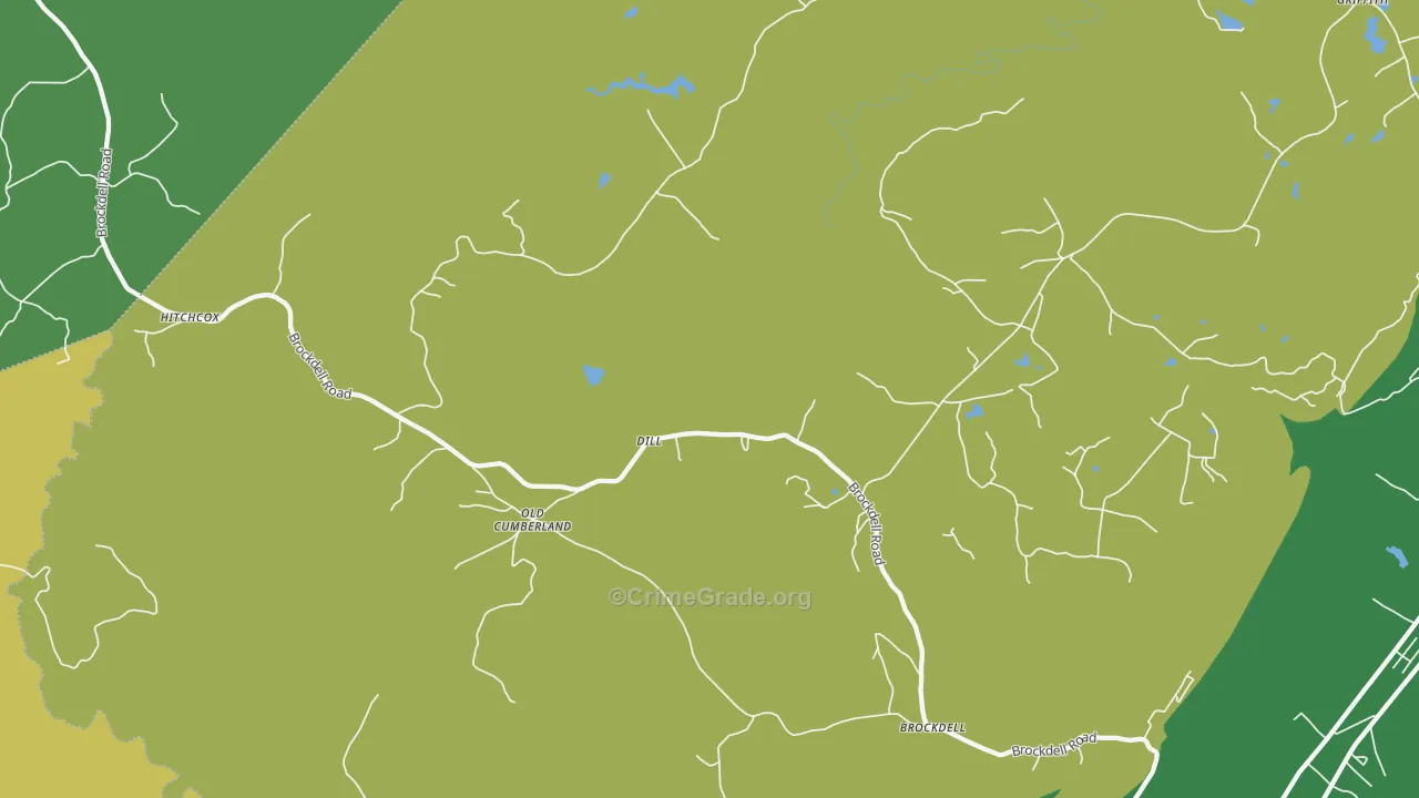 Dill, TN Map of Assault Rates