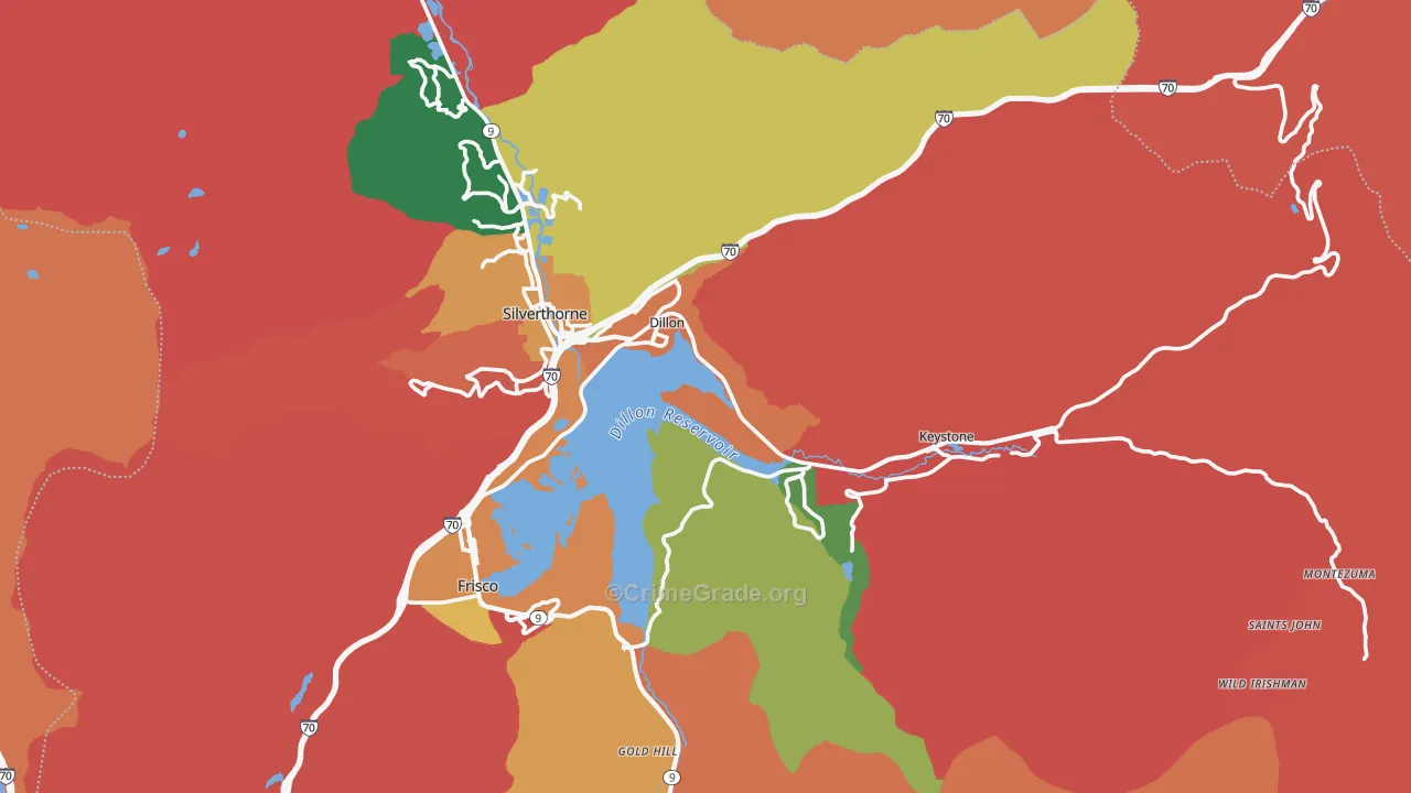 Dillon, CO Map of Assault Rates